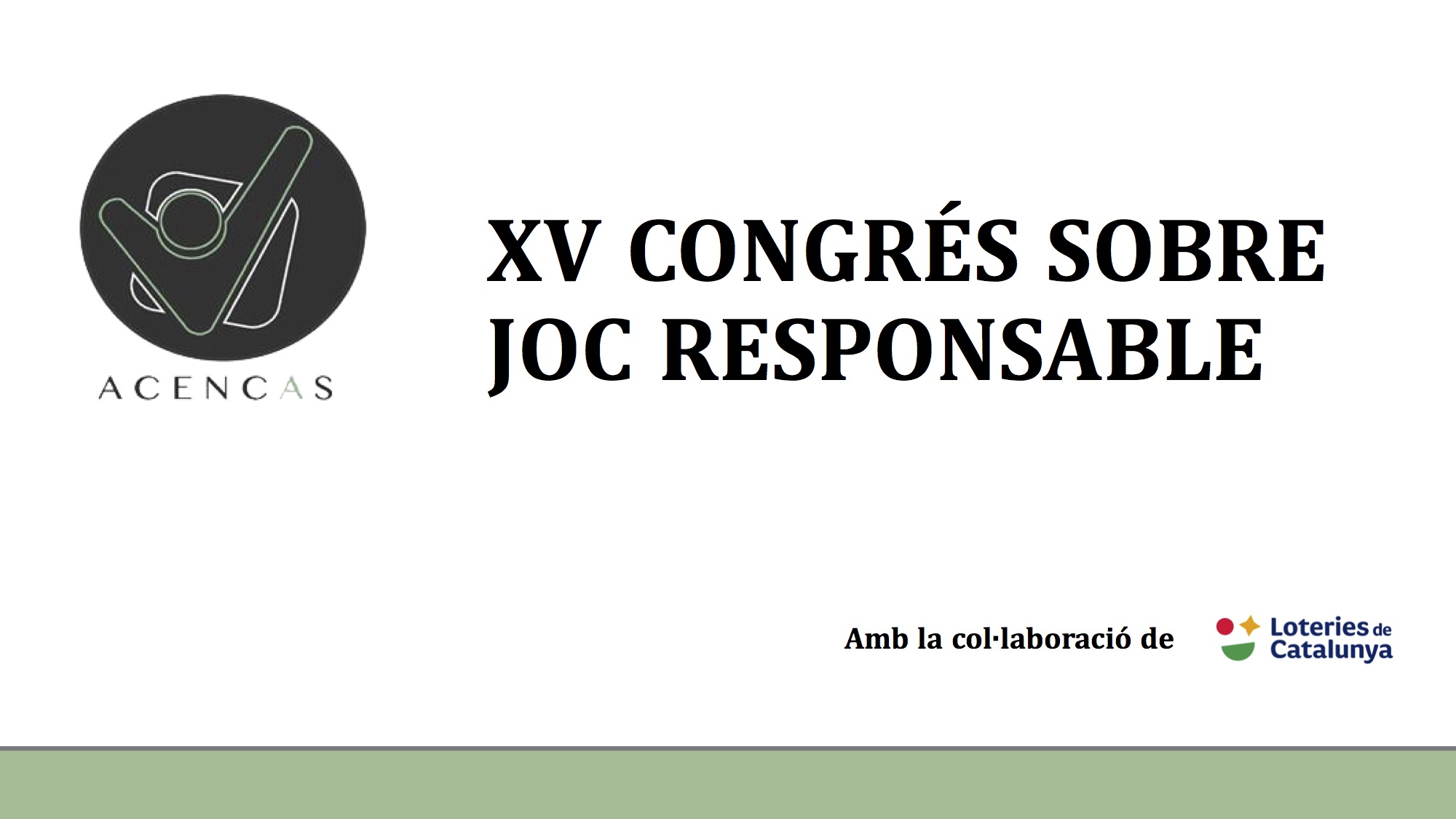 El Congreso ACENCAS sobre Juego Responsable vuelve tras la pandemia